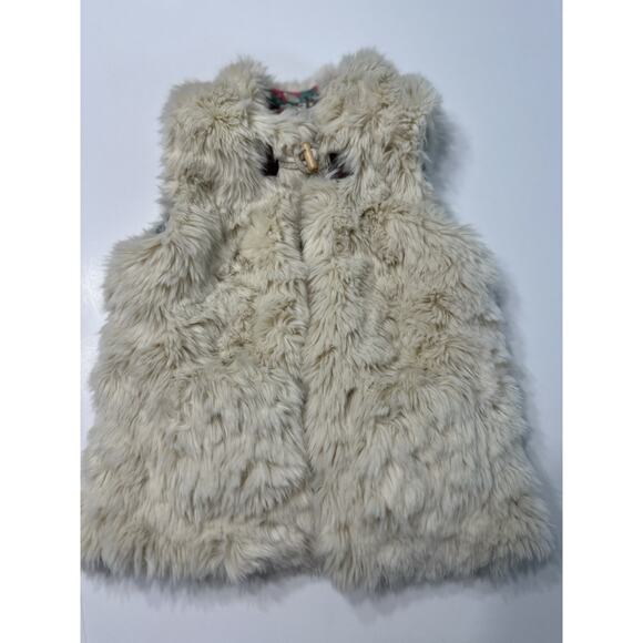 Matilda Jane Snow Queen Reversible Vest Faux Fur Size 8 Soft Floral Pink Girls - Picture 2 of 6